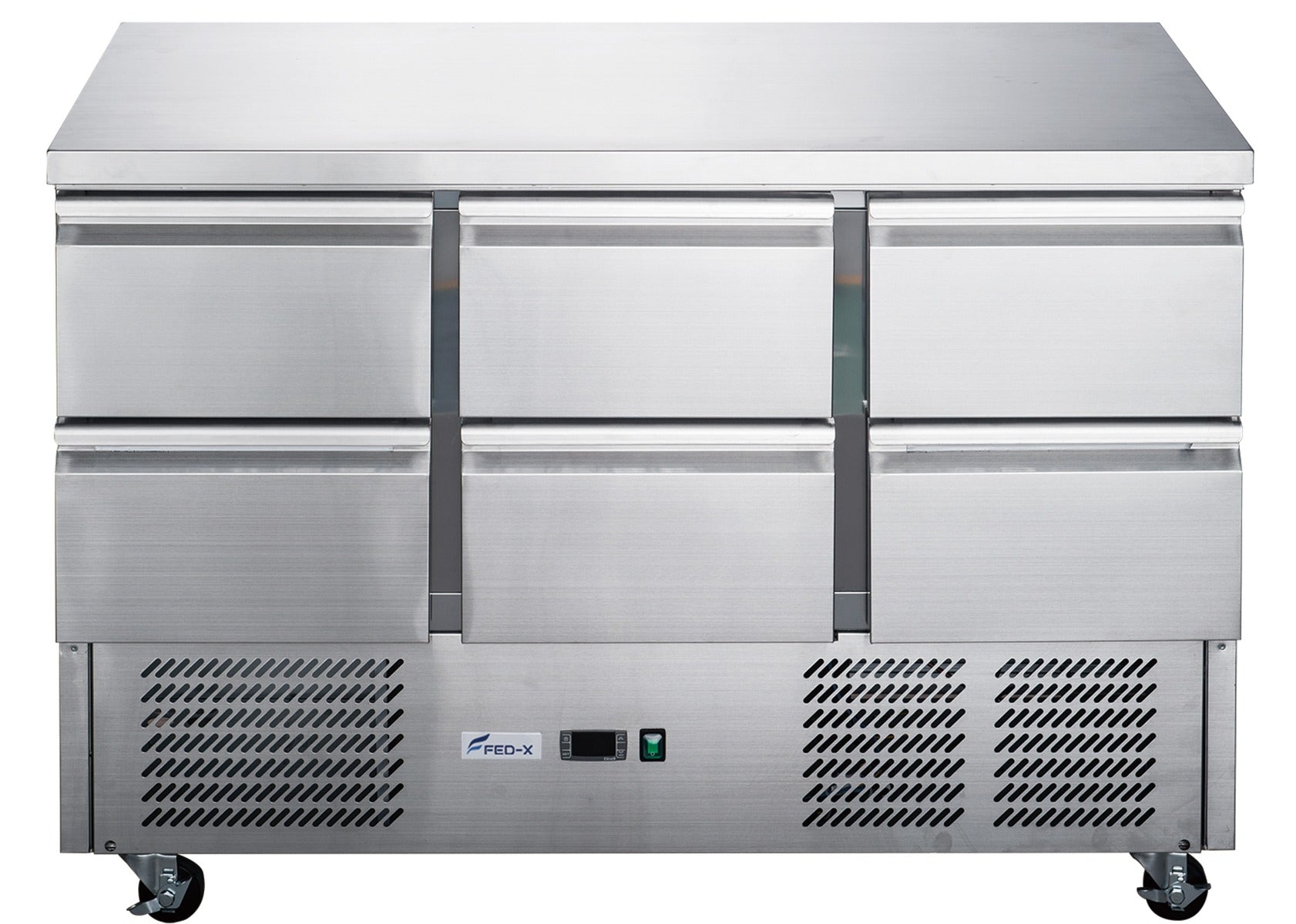 FED-X Six Drawer Compact Workbench Fridge - XGNS1300-6D - JDS Hospitality Equipment 