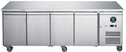 FED-X S/S Four Door Bench Fridge - XUB7C22S4V - JDS Hospitality Equipment 