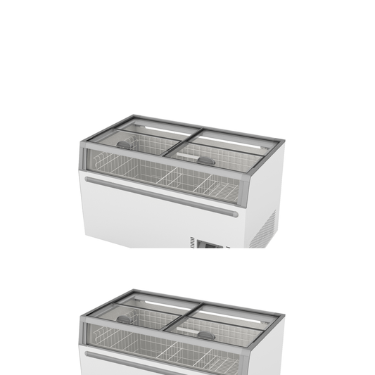 Thermaster Supermarket Island Freezer with Glass Sliding Lids ZCD-L145G - JDS Hospitality Equipment 