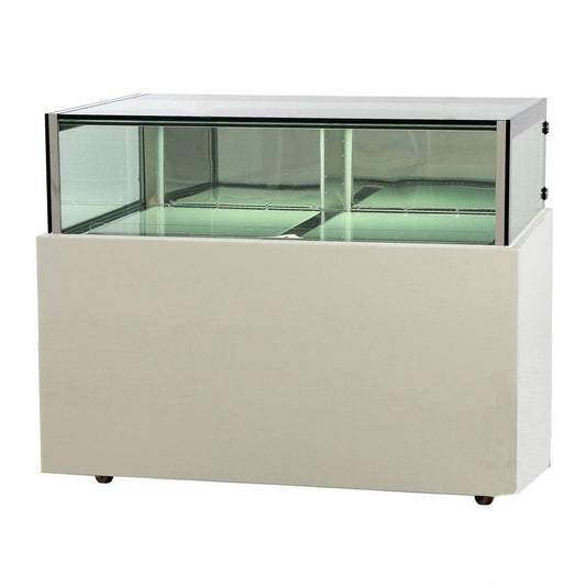 White marble chocolate display with storage 1200x800x1100mm - DS1200V - JDS Hospitality Equipment 