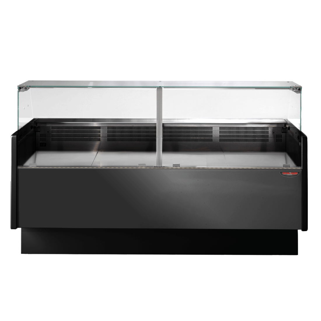 Serie MR Black 2000mm Wide Deli Display with Storage and Castors TDMR-0920B - JDS Hospitality Equipment 