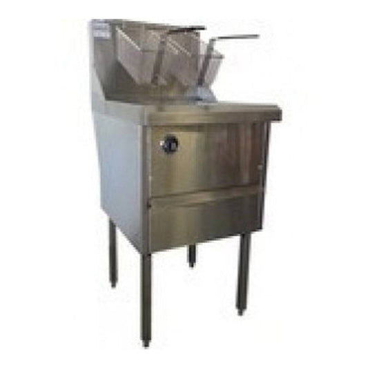 Gas Fish and Chips Fryer Single Fryer - WFS-1/22 - JDS Hospitality Equipment 