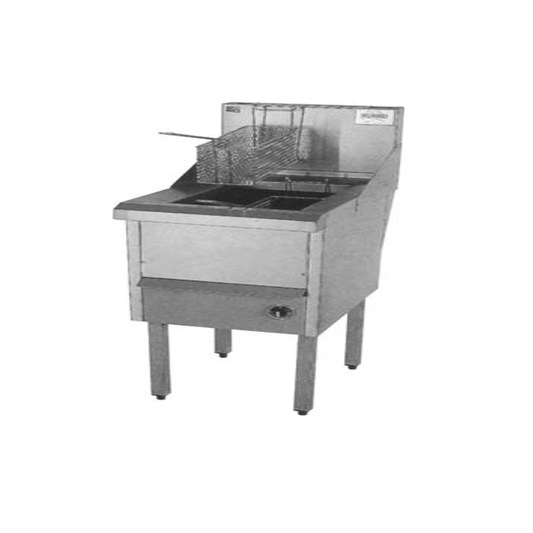 Gas Fish and Chips Fryer Single Fryer -  WFS-1/18 - JDS Hospitality Equipment 
