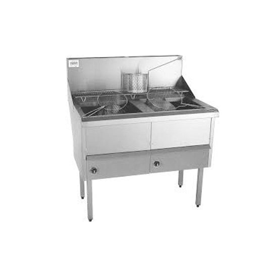 Gas Fish and Chips Fryer - WFS-2/18 - JDS Hospitality Equipment 